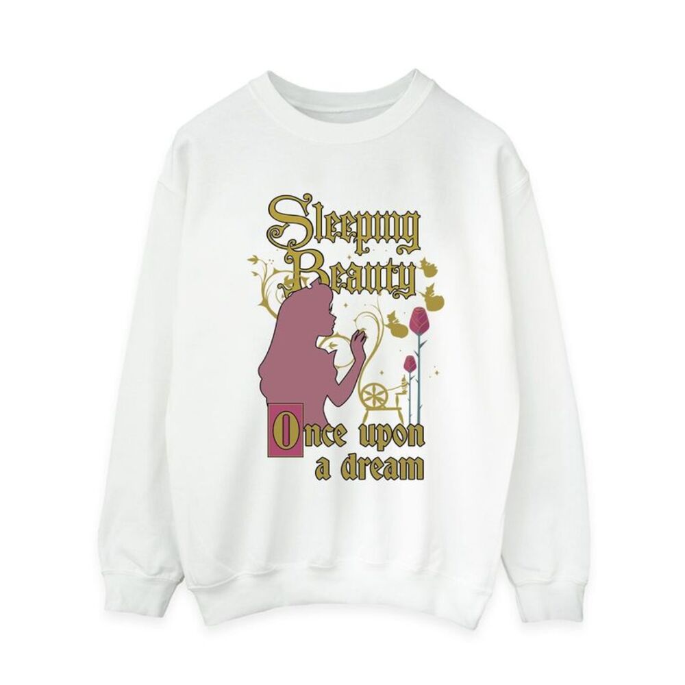 Sleeping Beauty Womens/Ladies Once Upon A Dream Sweatshirt / White